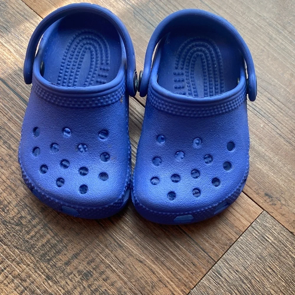 Bundle Nike and Crocs Kids' Blue Clogs and White Sneakers
